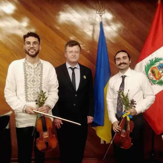 Concierto con el embajador de Ucrania en Perú
